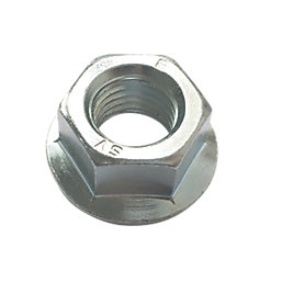 Easyfix BZP Carbon Steel Flange Head Nuts M8 100 Pack