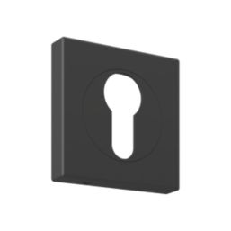 Cooke & Lewis Lormel Euro Escutcheon (Pair) Matt Black 52mm