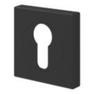 Cooke & Lewis Lormel Euro Escutcheon (Pair) Matt Black 52mm