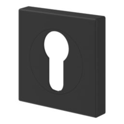 Cooke & Lewis Lormel Euro Escutcheon (Pair) Matt Black 52mm