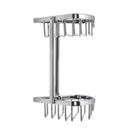 Croydex  2-Tier Corner Basket Chrome
