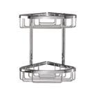Croydex  2-Tier Corner Basket Chrome
