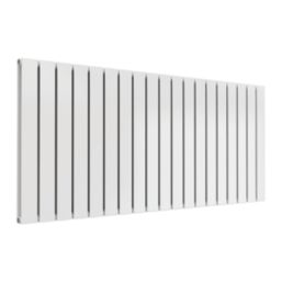 Reina Flat Double 600mm x 1402mm 5002BTU White Horizontal Designer Radiator