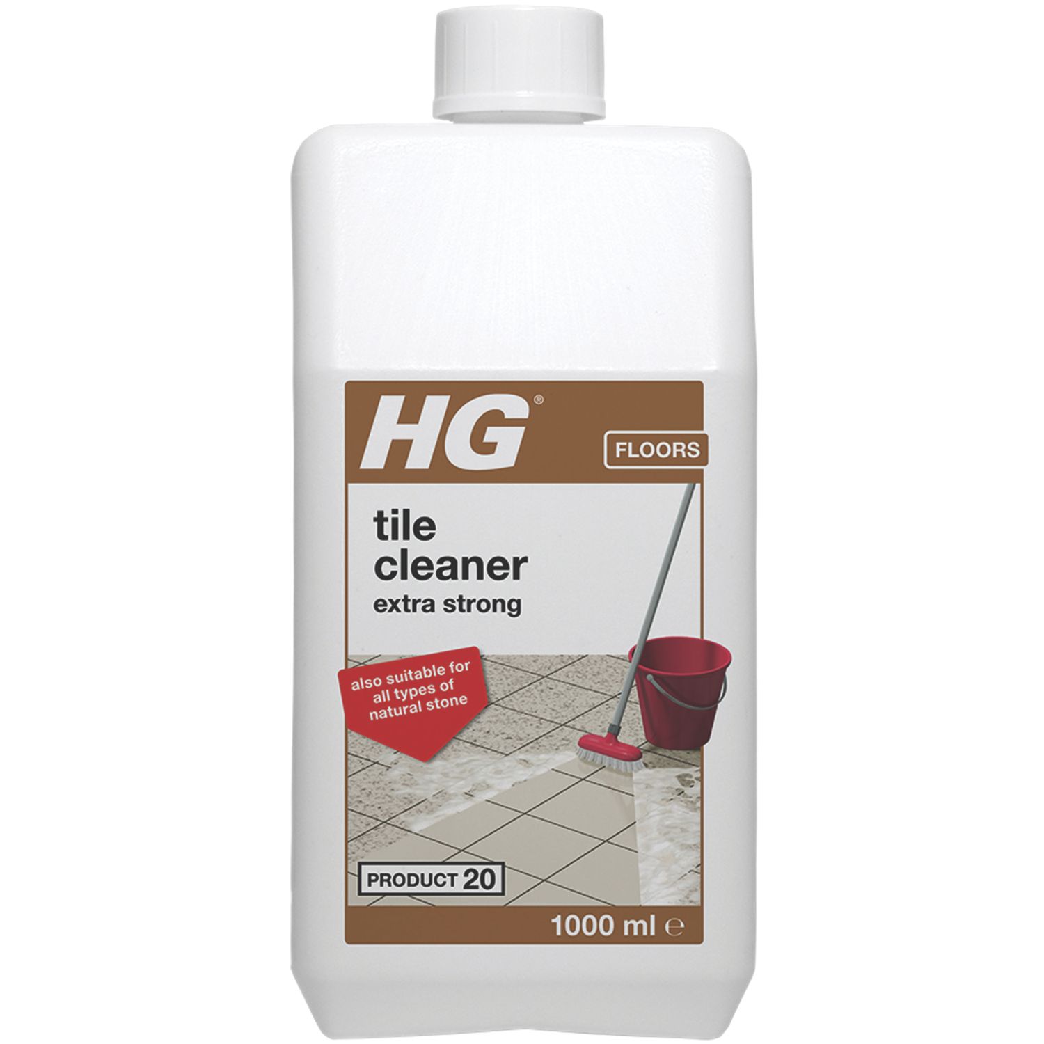 HG Extra Strong Tile Cleaner for Natural Stone 1Ltr (410FC)