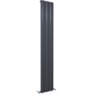 Kudox AluLite Arc 1800mm x 280mm 2396BTU Black Vertical Designer Radiator