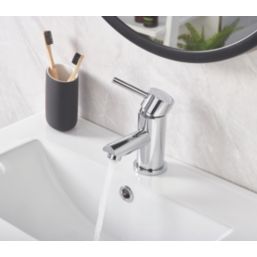 Bristan Blitz Chrome 142mm Cloakroom Lever Mono Basin Mixer Tap  With Clicker Waste