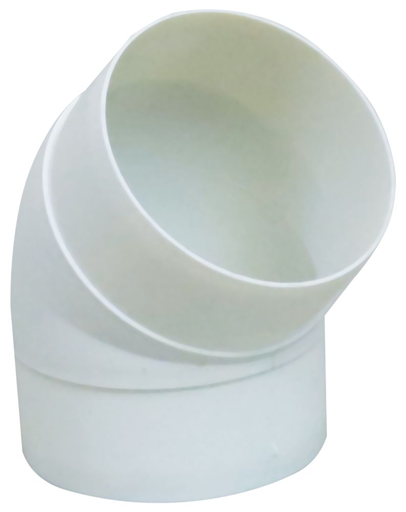 Manrose 45° Bend White 100mm