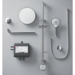 Mira Activate with ColdBoost Gravity-Pumped Ceiling-Fed Dual Outlet Chrome Thermostatic Digital Mixer Shower