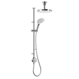 Mira Activate with ColdBoost Gravity-Pumped Ceiling-Fed Dual Outlet Chrome Thermostatic Digital Mixer Shower