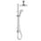 Mira Activate with ColdBoost Gravity-Pumped Ceiling-Fed Dual Outlet Chrome Thermostatic Digital Mixer Shower