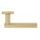 Eclipse Insignia Premium Fire Rated Linear Lever On Rose Door Handle Pair Satin Brass 1 Pair