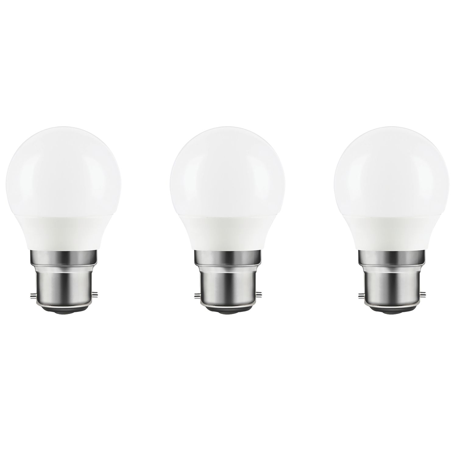 LAP B22 Mini Globe LED Light Bulb 250lm 2.2W 3 Pack (410PP)