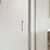 Framed Rectangular Pivot Shower Door Polished Silver 900mm x 1850mm