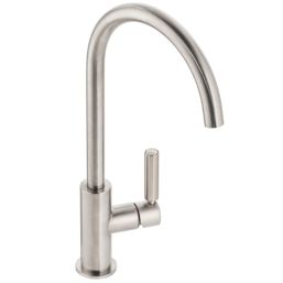 Abode Globe Single Lever Mono Mixer Kitchen Tap Brushed Nickel