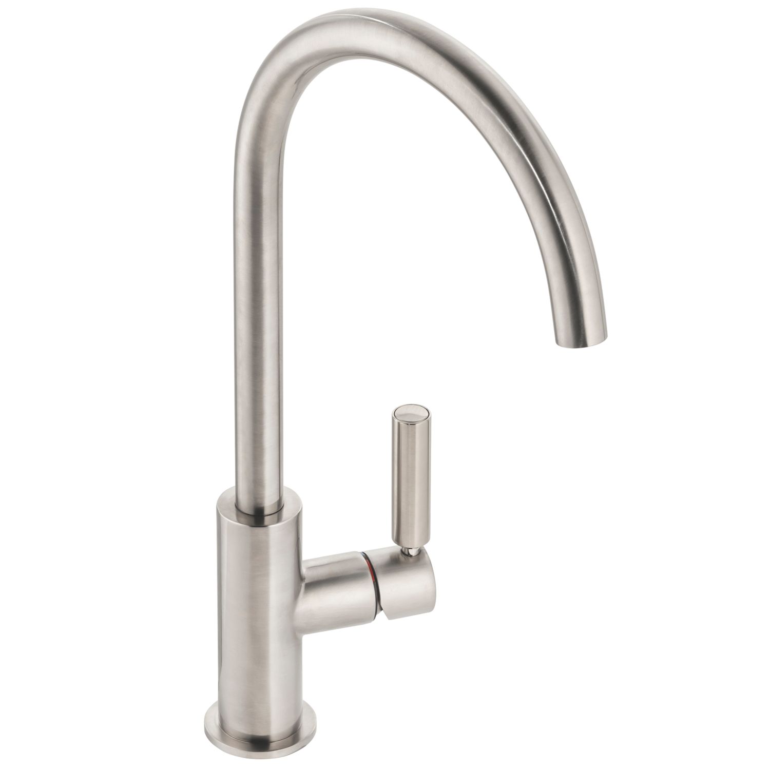 Abode Globe Single Lever Mono Mixer Kitchen Tap Brushed Nickel (410RK)