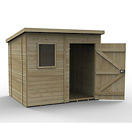 Forest Timberdale 8' x 6' 6" (Nominal) Pent Tongue & Groove Timber Shed