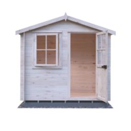 Shire Avesbury 8' x 6' (Nominal) Apex Timber Log Cabin