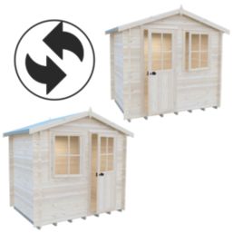 Shire Avesbury 8' x 6' (Nominal) Apex Timber Log Cabin