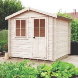 Shire Avesbury 8' x 6' (Nominal) Apex Timber Log Cabin
