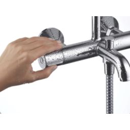 Hansgrohe Vernis Blend Showerpipe 200  Shower System with Bath Thermostatic Mixer Chrome