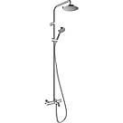 Hansgrohe Vernis Blend Showerpipe 200  Shower System with Bath Thermostatic Mixer Chrome