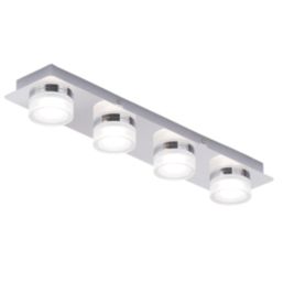 Spa Amalfi LED Bathroom 4-Spot Ceiling Light Chrome 20W 1350lm