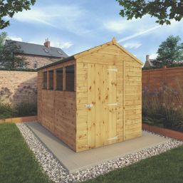 Mercia Modular 6' x 9' 6" (Nominal) Apex Shiplap T&G Timber Shed