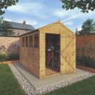 Mercia Modular 6' x 9' 6" (Nominal) Apex Shiplap T&G Timber Shed