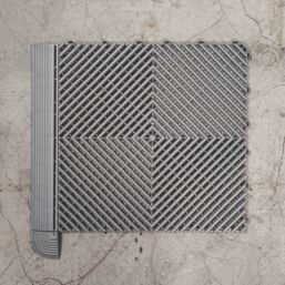 Swisstrax Ribtrax Pro Corner Pearl Silver 63mm x 63mm 4 Pack