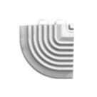 Swisstrax Ribtrax Pro Corner Pearl Silver 63mm x 63mm 4 Pack