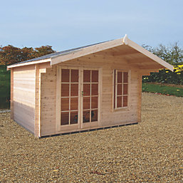 Shire Cannock 12' x 12' (Nominal) Apex Timber Log Cabin