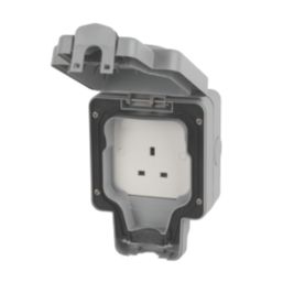 MK Masterseal Plus IP66 13A 1-Gang Weatherproof Outdoor Unswitched Socket