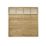Forest Kyoto  Slatted Top Fence Panels Natural Timber 6' x 6' Pack of 6