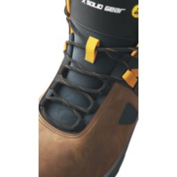 Solid Gear Essence Mid Size 9  Brown Water-Resistant  Safety Boots