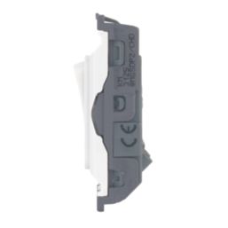 Hager Sollysta WMGSDP2/CHD 20A Grid 2-Pole Cooker Hood Switch White  with White Inserts