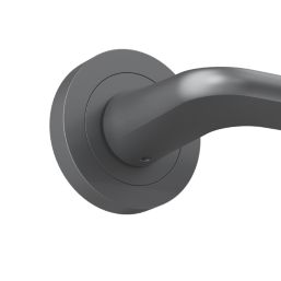 Cooke & Lewis Izenah Lever on Rose Door Handles Pair Titanium