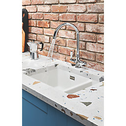 Clearwater Elegance Dual-Lever Monobloc Tap Chrome