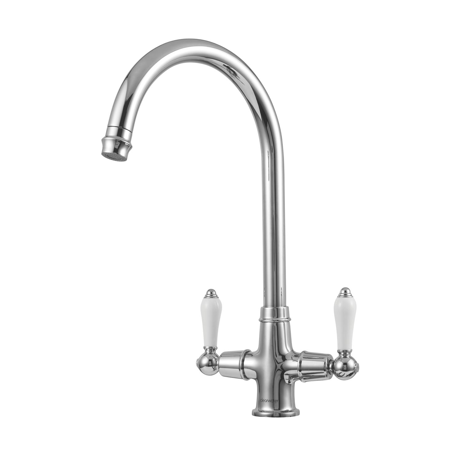 Clearwater Elegance Dual-Lever Monobloc Tap Chrome (411FJ)