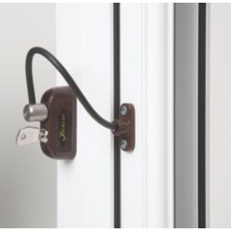 Jackloc The Pro 5  Window Restrictor Brown 200mm