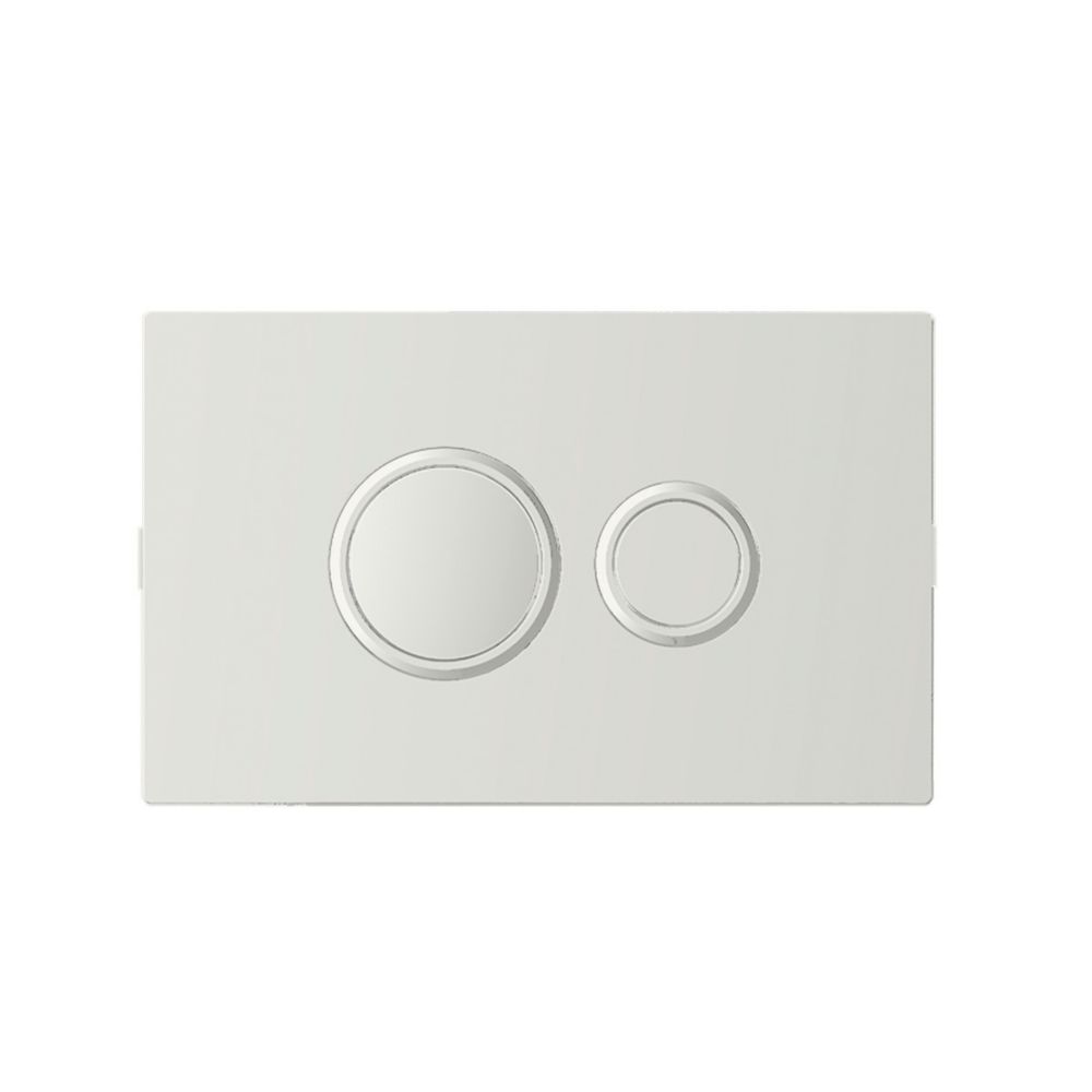 Fluidmaster  Dual-Flush Pneumatic Plate Satin