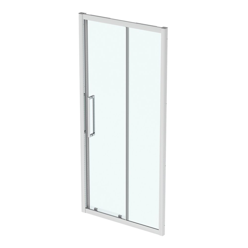 Ideal Standard I.life Semi-Framed Rectangular Sliding Shower Door Silver 1000mm x 2005mm