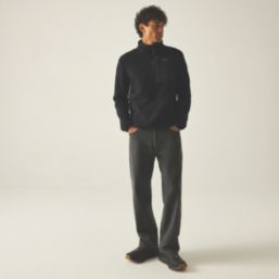 Regatta Frankie Borg Half Zip Fleece Black/Black  Medium 39-40" Chest