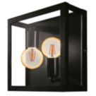 Eglo Alamonte 1 Outdoor 28W Twin Wall Light Black
