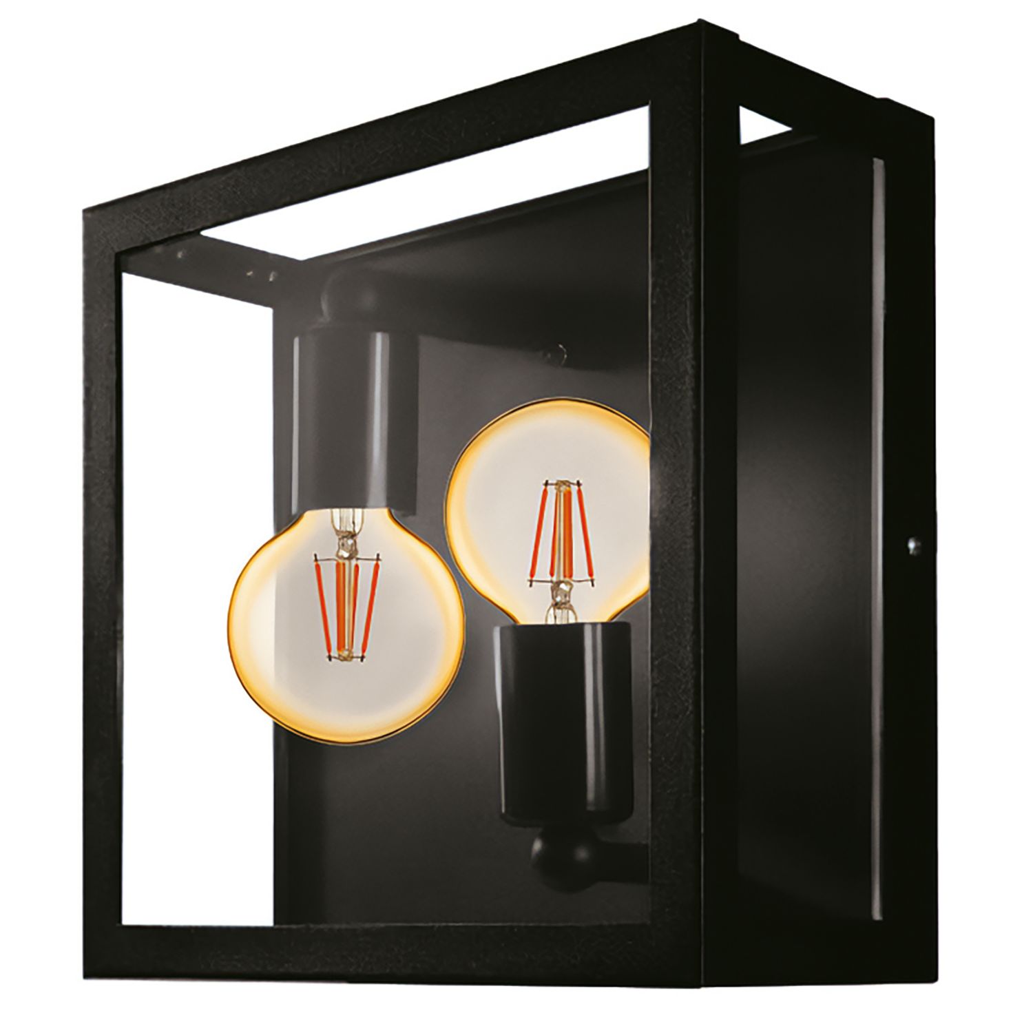Eglo Alamonte 1 Outdoor 28W Twin Wall Light Black (411PL)