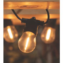 Zink Wye 10m Outdoor LED Solar-Powered Festoon Lighting 600lm