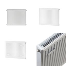Flomasta 500mm x 500mm 1960BTU White Type 21 Convector Radiator