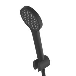 Swirl Bonda Black 192mm Deck Mounted Dual Control Manual Shower Mixer Tap