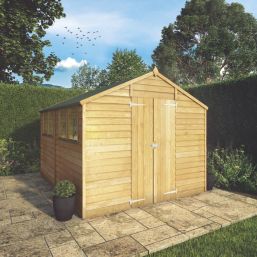 Mercia Value 7' 6" x 9' 6" (Nominal) Apex Overlap Timber Shed