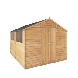 Mercia Value 7' 6" x 9' 6" (Nominal) Apex Overlap Timber Shed