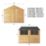 Mercia Value 7' 6" x 9' 6" (Nominal) Apex Overlap Timber Shed